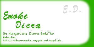 emoke diera business card